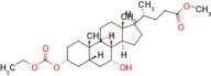 Methyl (R)-4-((3R,5R,7R,8R,9S,10S,13R,14S,17R)-3-((ethoxycarbonyl)oxy)-7-hydroxy-10,13-dimethylhexadecahydro-1H-cyclopenta[a]phenanthren-17-yl)pentanoate