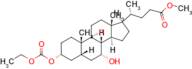 Methyl (R)-4-((3R,5R,7R,8R,9S,10S,13R,14S,17R)-3-((ethoxycarbonyl)oxy)-7-hydroxy-10,13-dimethylhex…