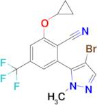 2-(4-Bromo-1-methyl-1H-pyrazol-5-yl)-6-cyclopropoxy-4-(trifluoromethyl)benzonitrile