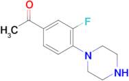 1-(3-Fluoro-4-(piperazin-1-yl)phenyl)ethan-1-one