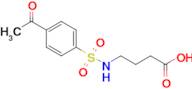 4-((4-Acetylphenyl)sulfonamido)butanoic acid
