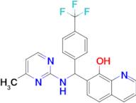 7-(((4-Methylpyrimidin-2-yl)amino)(4-(trifluoromethyl)phenyl)methyl)quinolin-8-ol