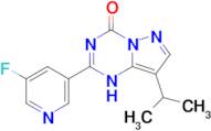 2-(5-fluoropyridin-3-yl)-8-(propan-2-yl)-1H,4H-pyrazolo[1,5-a][1,3,5]triazin-4-one