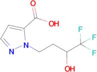 1-(4,4,4-Trifluoro-3-hydroxybutyl)-1H-pyrazole-5-carboxylic acid