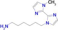 6-(1'-Methyl-1H,1'H-[2,2'-biimidazol]-1-yl)hexan-1-amine