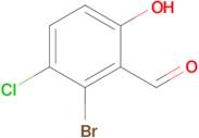 2-Bromo-3-chloro-6-hydroxybenzaldehyde