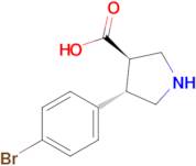 (3R,4S)-4-(4-bromophenyl)pyrrolidine-3-carboxylic acid