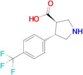 (3R,4S)-4-(4-(trifluoromethyl)phenyl)pyrrolidine-3-carboxylic acid