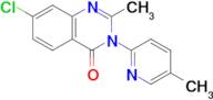 7-Chloro-2-methyl-3-(5-methylpyridin-2-yl)quinazolin-4(3H)-one