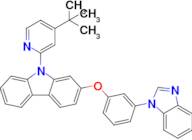 2-(3-(1H-Benzo[d]imidazol-1-yl)phenoxy)-9-(4-(tert-butyl)pyridin-2-yl)-9H-carbazole