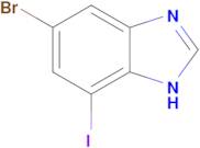 5-bromo-7-iodo-1H-1,3-benzodiazole