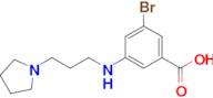 3-Bromo-5-((3-(pyrrolidin-1-yl)propyl)amino)benzoic acid