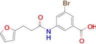 3-Bromo-5-(3-(furan-2-yl)propanamido)benzoic acid