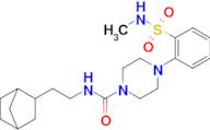 N-(2-(Bicyclo[2.2.1]heptan-2-yl)ethyl)-4-(2-(N-methylsulfamoyl)phenyl)piperazine-1-carboxamide