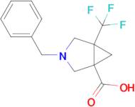 3-Benzyl-5-(trifluoromethyl)-3-azabicyclo[3.1.0]hexane-1-carboxylic acid