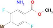 Methyl 2-amino-4-bromo-3,6-difluorobenzoate