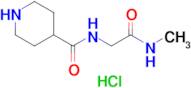 N-(2-(Methylamino)-2-oxoethyl)piperidine-4-carboxamide hydrochloride