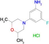 3-(2,6-Dimethylmorpholino)-5-fluoroaniline hydrochloride