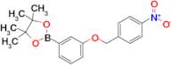 4,4,5,5-Tetramethyl-2-(3-((4-nitrobenzyl)oxy)phenyl)-1,3,2-dioxaborolane