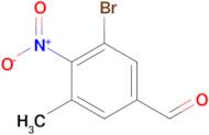 3-Bromo-5-methyl-4-nitrobenzaldehyde