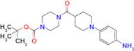 tert-Butyl 4-(1-(4-aminophenyl)piperidine-4-carbonyl)piperazine-1-carboxylate