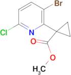 Methyl 1-(3-bromo-6-chloropyridin-2-yl)cyclopropane-1-carboxylate