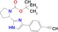 tert-butyl (2S)-2-[4-(4-ethynylphenyl)-1H-imidazol-2-yl]pyrrolidine-1-carboxylate