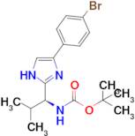 tert-butyl N-[(1S)-1-[4-(4-bromophenyl)-1H-imidazol-2-yl]-2-methylpropyl]carbamate