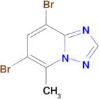 6,8-Dibromo-5-methyl[1,2,4]triazolo[1,5-a]pyridine