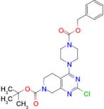 tert-Butyl 4-(4-((benzyloxy)carbonyl)piperazin-1-yl)-2-chloro-5,8-dihydropyrido[3,4-d]pyrimidine-7…