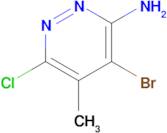 4-Bromo-6-chloro-5-methylpyridazin-3-amine