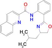 (S)-N-(2-(4-Isobutyl-4,5-dihydrooxazol-2-yl)phenyl)quinoline-2-carboxamide