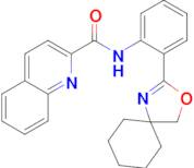 N-(2-(3-Oxa-1-azaspiro[4.5]dec-1-en-2-yl)phenyl)quinoline-2-carboxamide