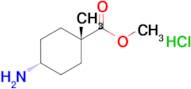 Methyl (1s,4s)-4-amino-1-methylcyclohexane-1-carboxylate hydrochloride