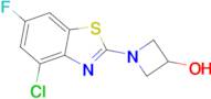 1-(4-Chloro-6-fluorobenzo[d]thiazol-2-yl)azetidin-3-ol