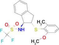 N-[(1S,2S)-2,3-Dihydro-2-[(2-methoxy-6-methylphenyl)thio]-1H-inden-1-yl]-1,1,1-trifluoromethanesul…