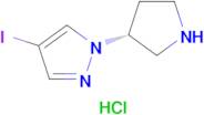 (R)-4-Iodo-1-(pyrrolidin-3-yl)-1H-pyrazole hydrochloride