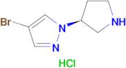 (S)-4-Bromo-1-(pyrrolidin-3-yl)-1H-pyrazole hydrochloride