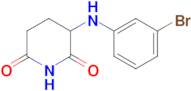 3-((3-Bromophenyl)amino)piperidine-2,6-dione