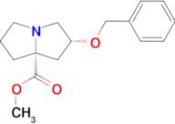 Methyl(2R,7aR)-2-(benzyloxy)tetrahydro-1H-pyrrolizine-7a(5H)-carboxylate