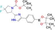 tert-butyl (2S)-4,4-difluoro-2-{4-[4-(4,4,5,5-tetramethyl-1,3,2-dioxaborolan-2-yl)phenyl]-1H-imidazol-2-yl}pyrrolidine-1-carboxylate