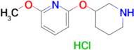 2-Methoxy-6-(piperidin-3-yloxy)pyridine hydrochloride