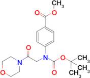 Methyl 4-((tert-butoxycarbonyl)(2-morpholino-2-oxoethyl)amino)benzoate