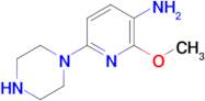 2-Methoxy-6-(piperazin-1-yl)pyridin-3-amine