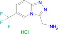 (6-(Trifluoromethyl)-[1,2,4]triazolo[4,3-a]pyridin-3-yl)methanamine hydrochloride