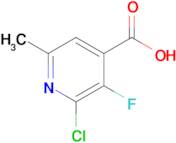 2-Chloro-3-fluoro-6-methylisonicotinic acid