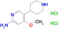 4-Methoxy-5-(piperidin-4-yl)pyridin-2-amine dihydrochloride