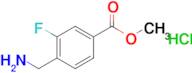 Benzoic acid, 4-(aminomethyl)-3-fluoro-, methyl ester, hydrochloride (1:1)