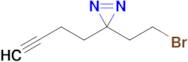 3-(2-Bromoethyl)-3-(but-3-yn-1-yl)-3H-diazirine