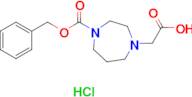 2-(4-((Benzyloxy)carbonyl)-1,4-diazepan-1-yl)acetic acid hydrochloride